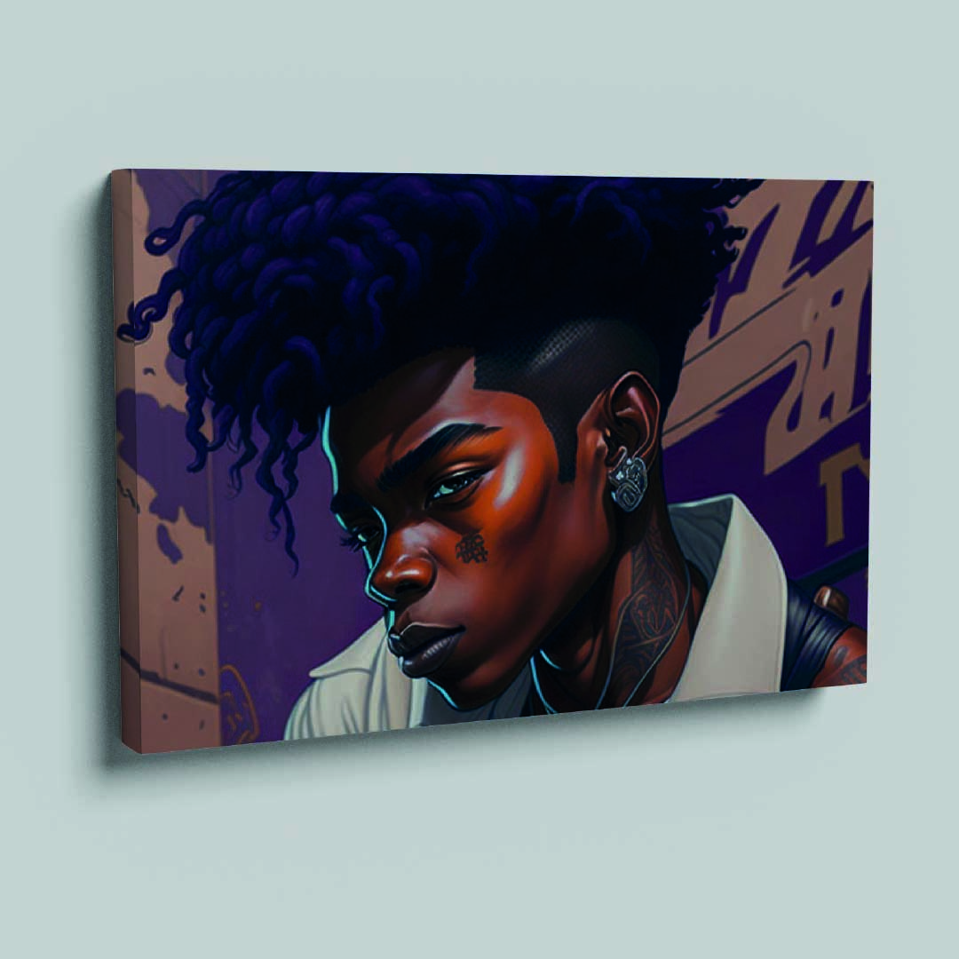 Beau-garçon-du-guetto-avec-des-dreadlocks-Paysage-Portrait-120 x 80 cm-1 panneau-mockup 1